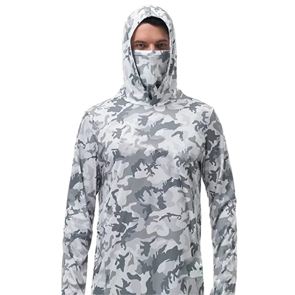 Fishing Shirt Uv Protection - Felpa da Pesca Estiva per Uomo,