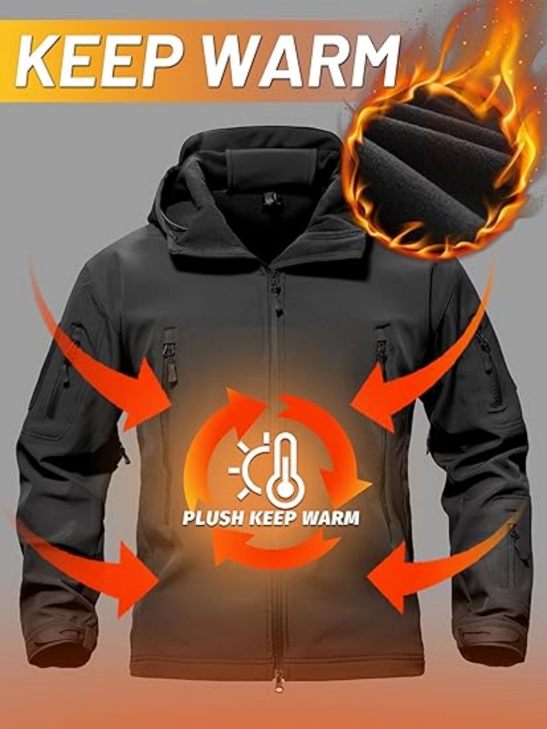 Giacca Tattica in Pile Softshe - Fishing Jacket Waterproof recensione e prezzo